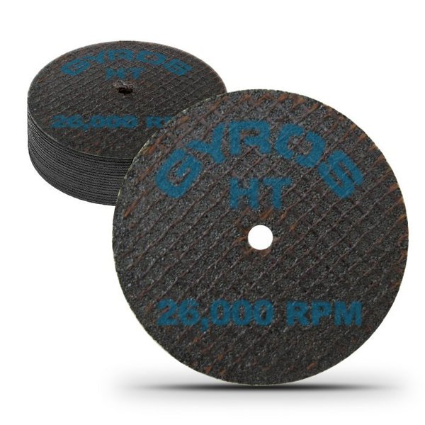 Gyros HT 2.5" Double Reinforced Resin Cut-Off Wheel for High Tensile Materials, Dia. Size 2.5", 12PK 11-32250/12